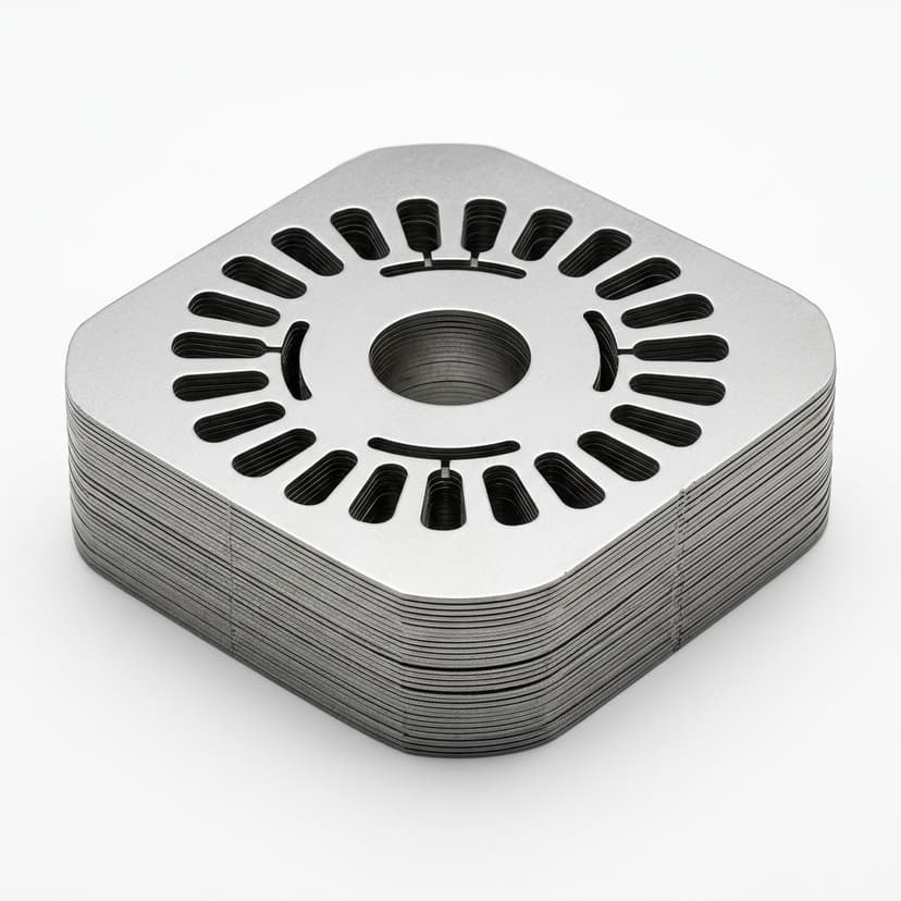 Electrical steel lamination stack sample for motor core production