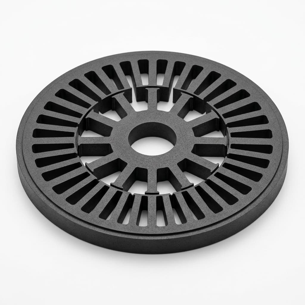 Switched reluctance motor lamination stack with magnet-free rotor geometry