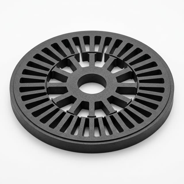 Switched reluctance motor lamination stack with magnet-free rotor geometry