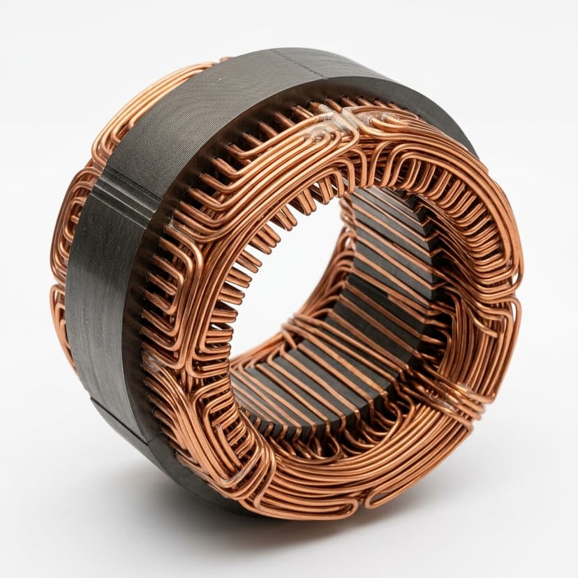 Hairpin stator winding assembly for rare-earth-free traction motor programs