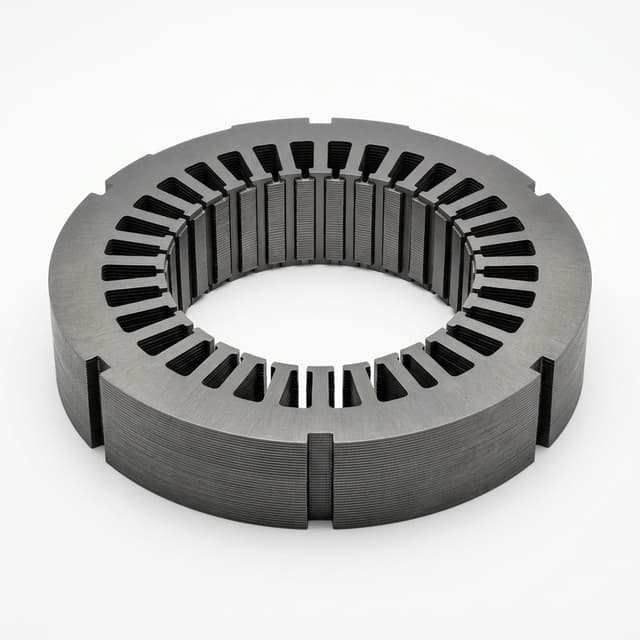 Silicon steel stator lamination stack for precision motor core manufacturing